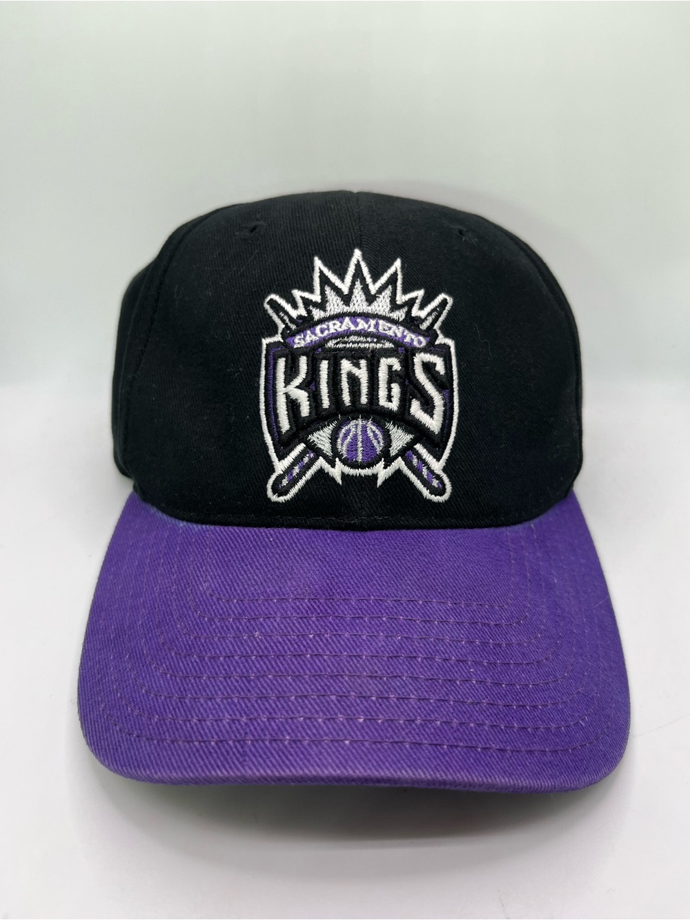 Vintage Reebok Sacramento Kings Black and Purple Baseball Cap